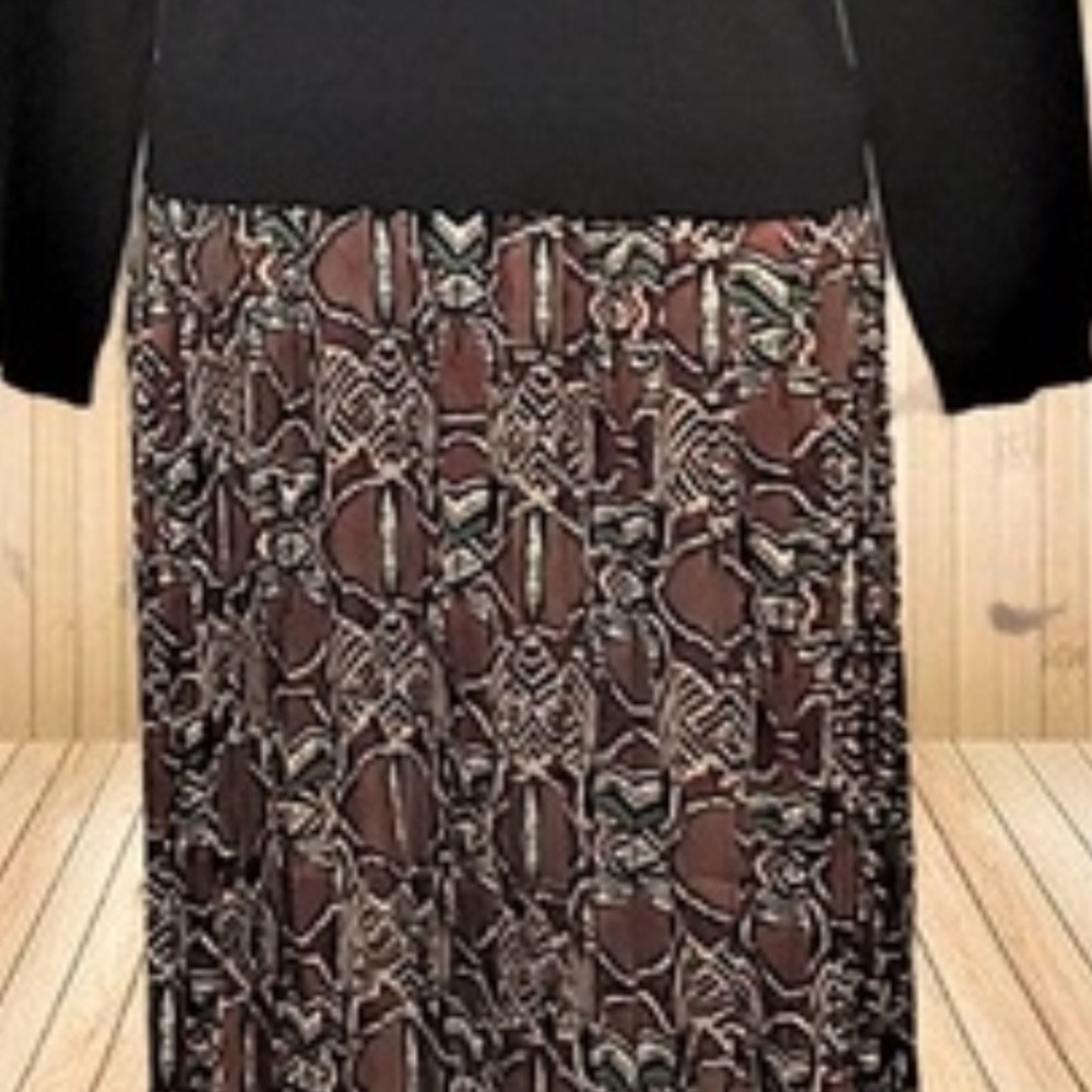 Print knit sweater dress size XL - Picture 4 of 4